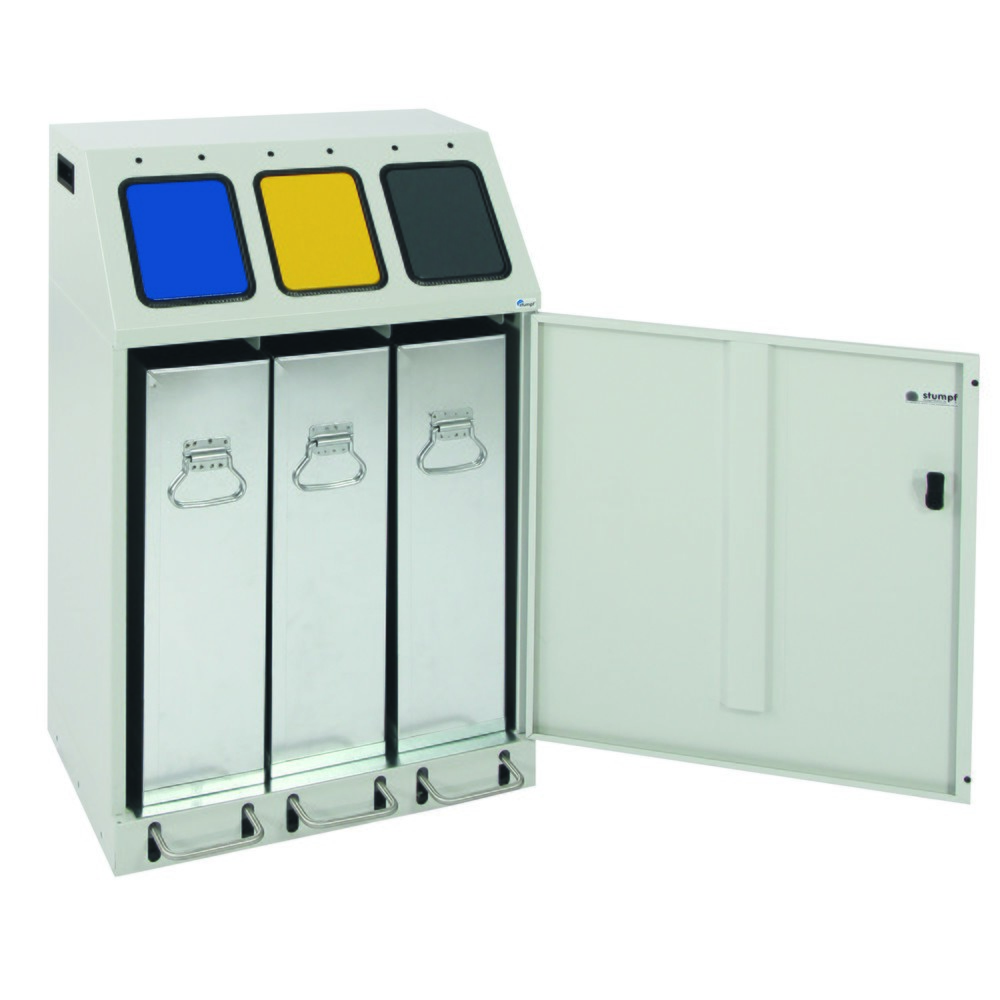 Produktabbildung Nr. 3: Compacte kringloopafvalbak met pedaal stumpf®, 3 x 30 l