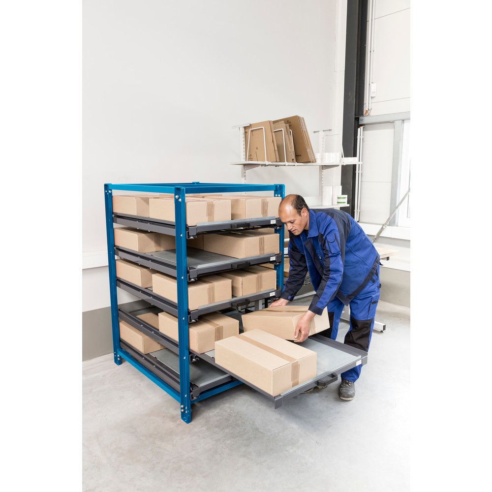 Produktabbildung Nr. 2: Compacte uittrekrek met 4 lades, vaklast 150 kg, hoogte 1.700 mm