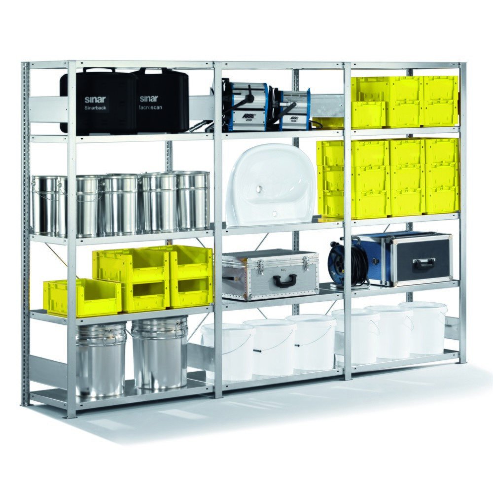 Produktabbildung Nr. 2: Complete legbordrek META met inhaaksysteem, vaklast 230 kg, verzinkt, hxbxd 2.000 x 3.000 x 300 mm
