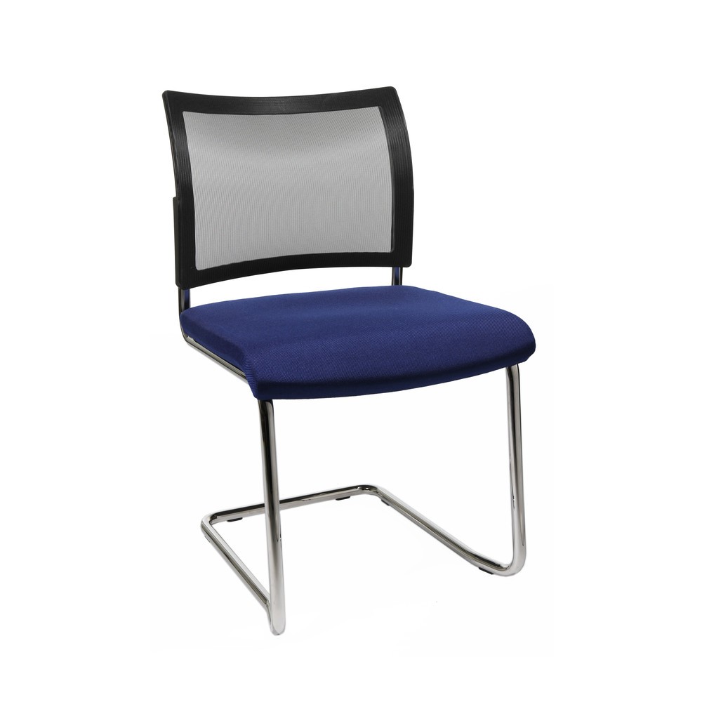 Produktabbildung Nr. 4: Conferentiestoel Topstar® New Age met netrugleuning, blauw