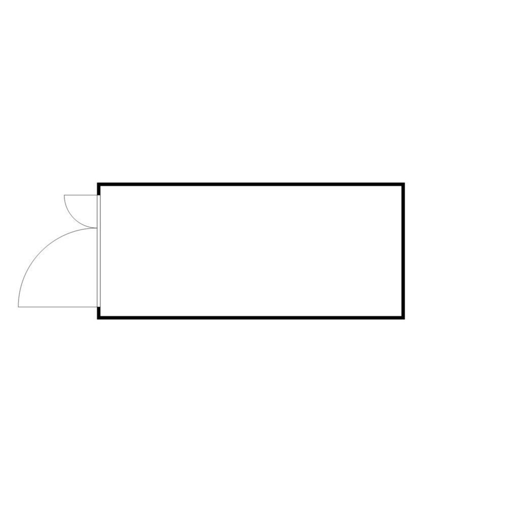 Produktabbildung Nr. 2: Container voor gevaarlijke stoffen SAFE Tank 1700 ALG, geïsoleerd, buitenoprek, volledig gemonteerd, met kunststof coating RAL 9002, buitenafmetingen 5.380x2.170x2.520 mm, dubbele draaideur (asymmetrische verdeling), centraal in de brede zijde,