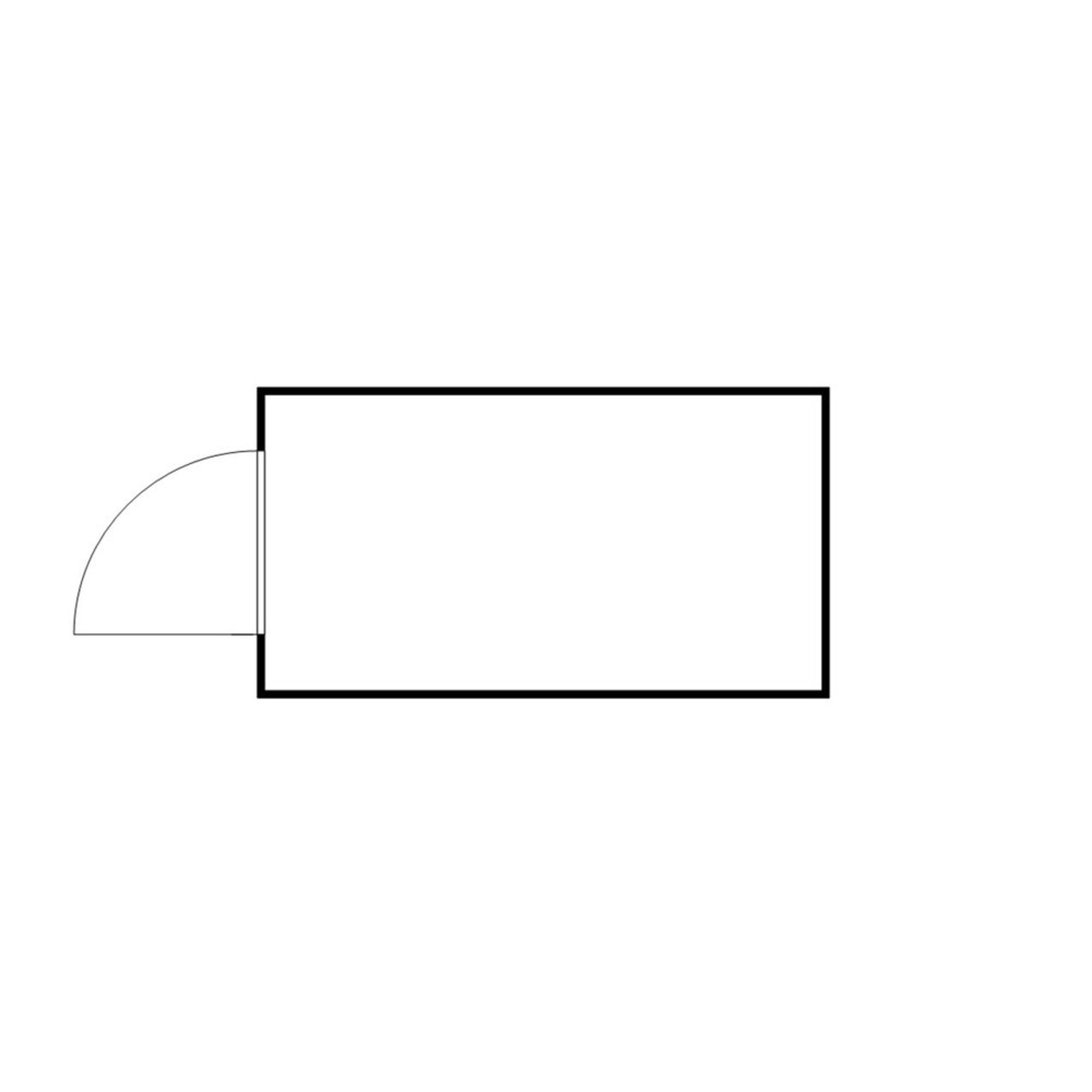 Produktabbildung Nr. 2: Conteneur pour substances dangereuses SAFE Tank 1000 ALG, isolé, installation à l'extérieur, complètement monté, revêtement plastique RAL 9002, dimensions extérieures 4 350x2 170x2 510 mm, porte à un battant, au centre du côté avant, surface