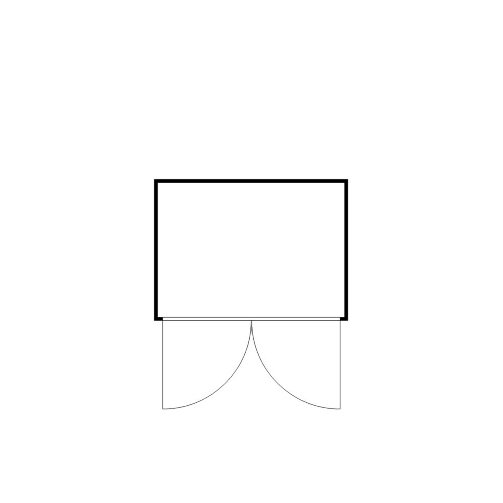 Produktabbildung Nr. 2: Conteneur pour substances dangereuses SAFE Tank 1000 WGK, isolé, monté, revêtement plastique RAL 9002, dimensions extérieures 3 050x2 170x2 560 mm, porte à doubles battants, au centre du côté large, surface de stockage 6 m²