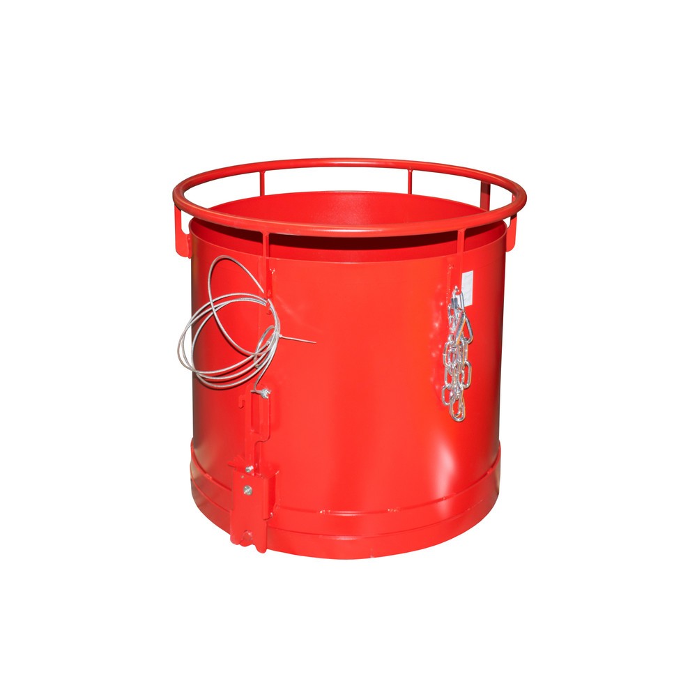 Illustration du produit: Conteneur rond Bauer® RB 300, peint, rouge feu