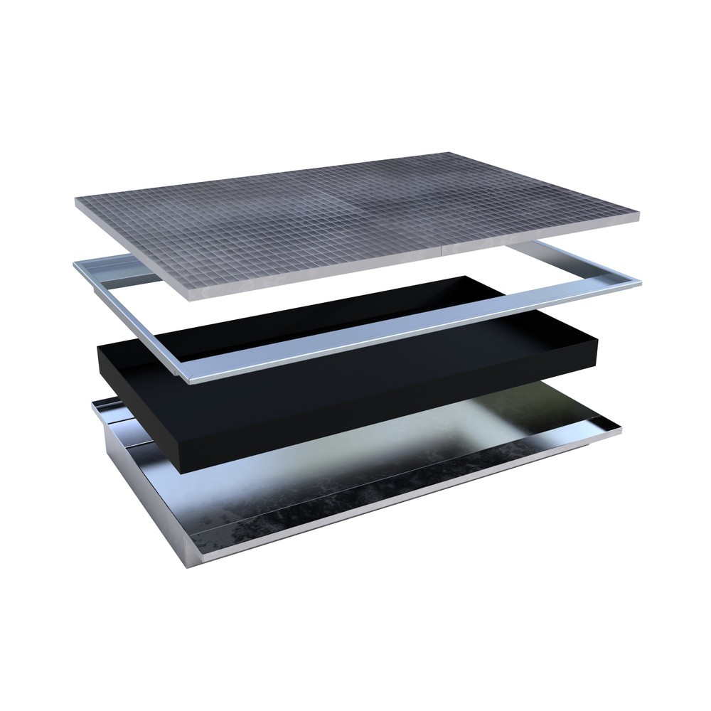 N° de l'image du produit 2 : Cuve à accrocher Bauer® avec insert PE EHW 1800 PE, galvanisée à chaud