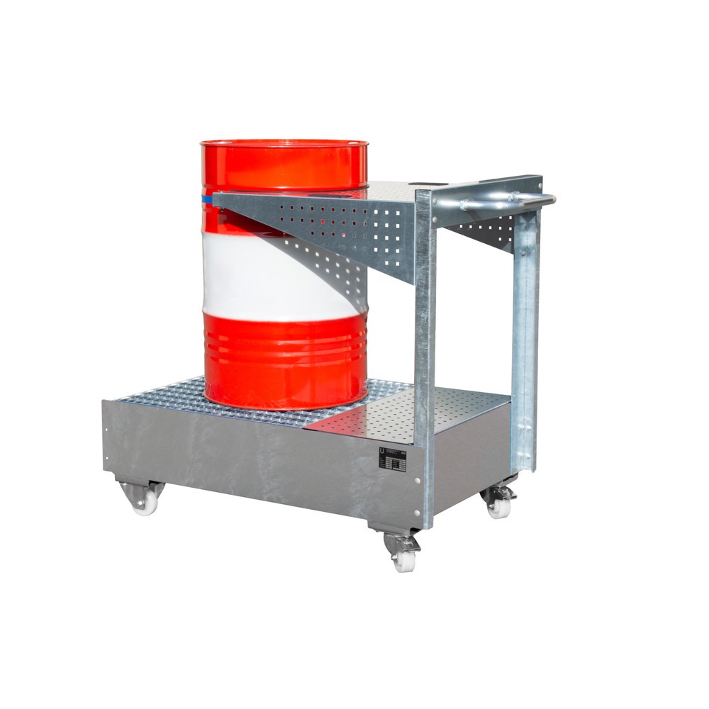 Produktabbildung Nr. 2: Cuve mobile LPW, avec console à plaques perforées et sangle d'arrimage, galvanisée à chaud