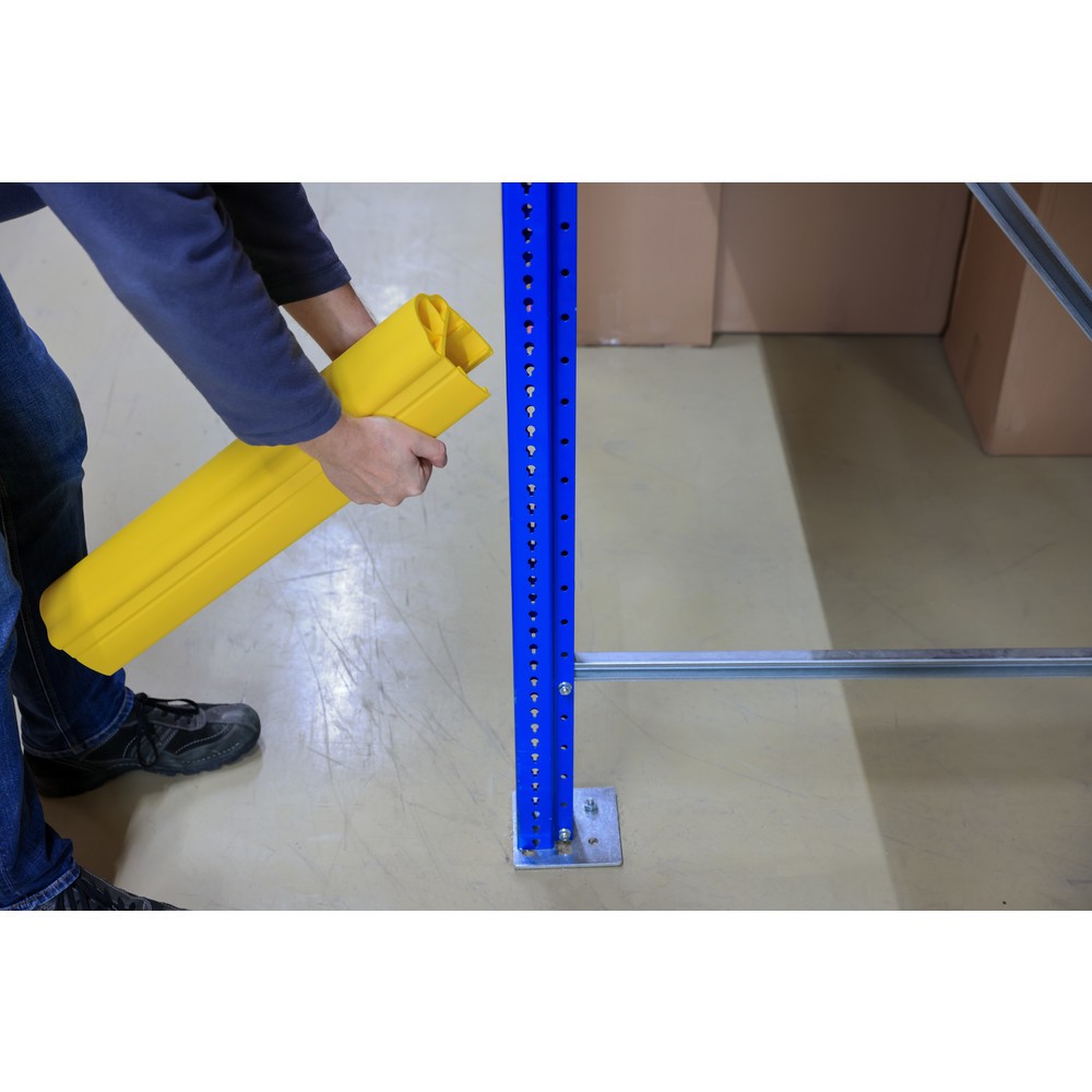 N° de l'image du produit 11 : Dancop d-flexx Protection contre les chocs pour rayonnages Alfa, en plastique, dimensions intérieures Hxl 600 x 75-99 mm