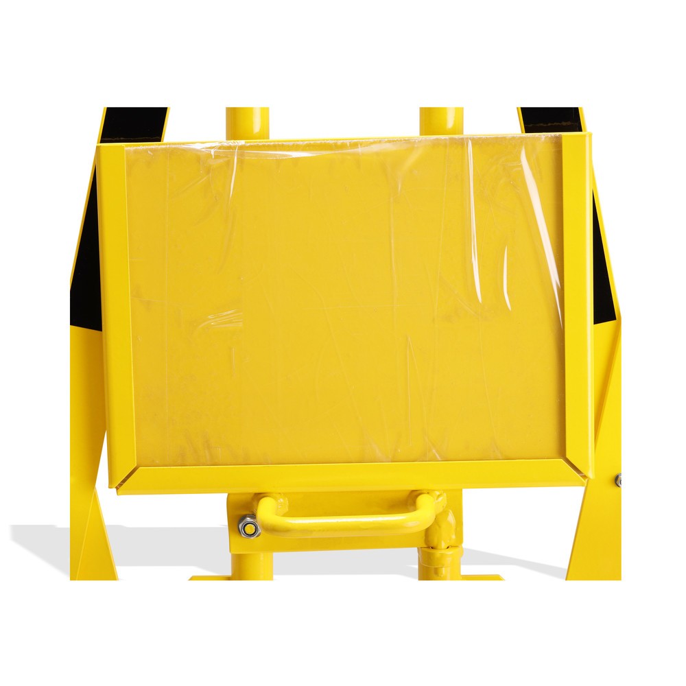 Produktabbildung Nr. 9: dancop Kit de barrière extensible, 2 pieds à roulette, 2 plaques de base, largeur 2 x 2 000 mm, jaune/noir
