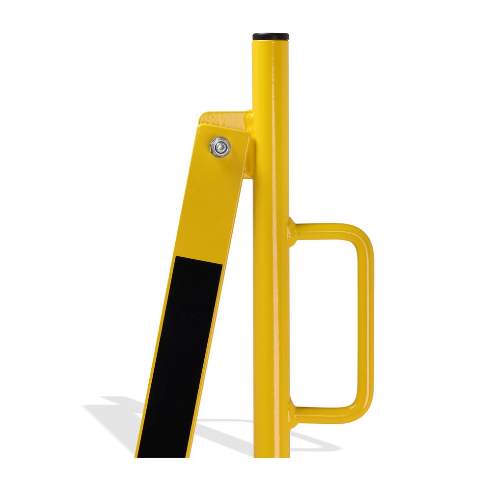 Produktabbildung Nr. 10: dancop Kit de barrière extensible, 2 pieds à roulette, 2 plaques de base, largeur 2 x 2 000 mm, jaune/noir