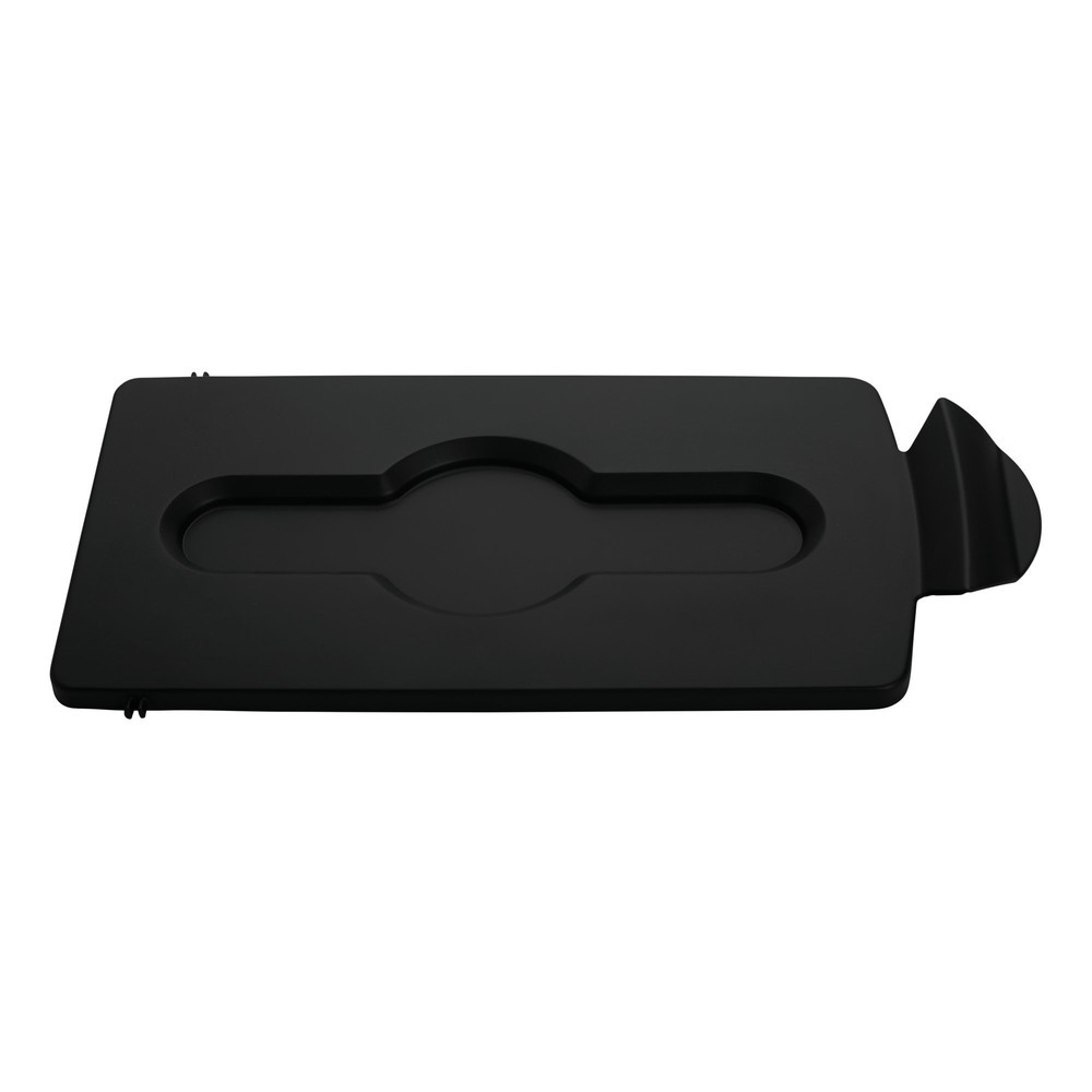 Product afbeelding: Deksel voor recyclingstation Rubbermaid® Slim Jim, gesloten, zwart