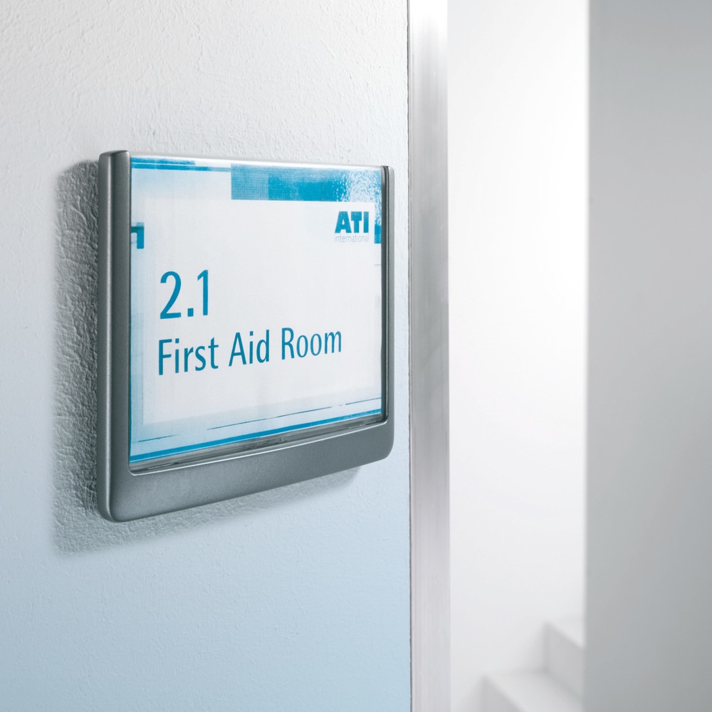 Product afbeelding: Deurbord DURABLE Click Sign, hxb 148,5 x 149 mm, grafiet