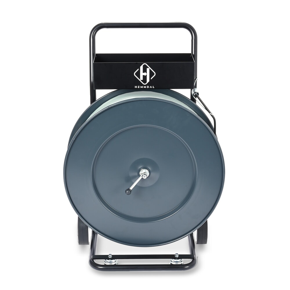 N° de l'image du produit 10 : Dévidoir HEMMDAL pour feuillard de cerclage PP/PET, système ergonomique à 4 roues, diamètre du noyau 406 mm