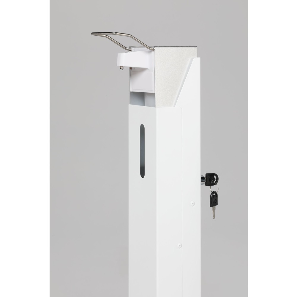 Produktabbildung Nr. 2: Distributeur de désinfectant pour les mains VAR® HDS 105, montage au sol, avec distributeur, blanc