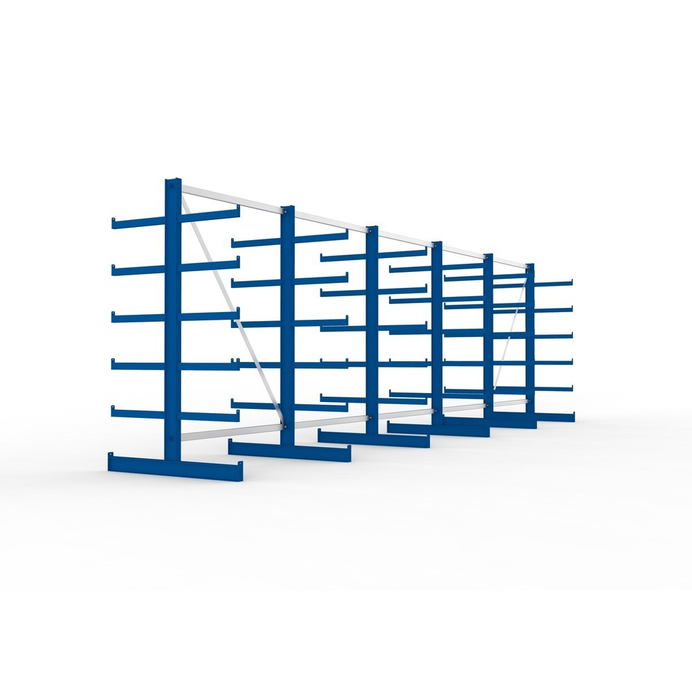 Produktabbildung Nr. 4: Complete draagarmrek META, dubbelzijdig, draagvermogen per arm 200 kg, hxbxd 2.000 x 6.805 x 1.150 mm, 6 staanders