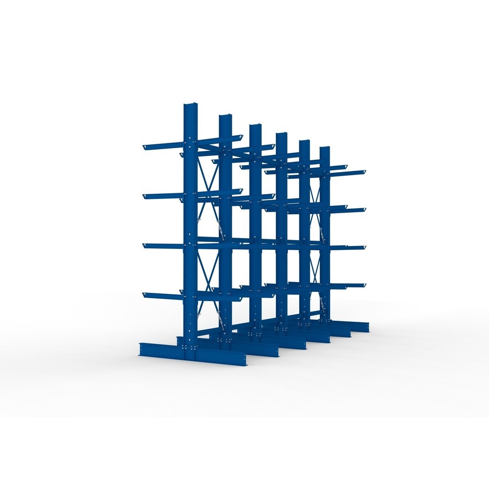 Produktabbildung Nr. 4: Complete draagarmrek voor zware lasten META, dubbelzijdig, draagvermogen per arm 630 kg, hxbxd 4.000 x 5.100 x 2.020 mm, 6 staanders