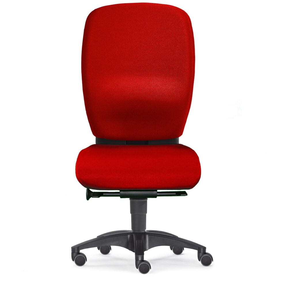 Produktabbildung Nr. 1: Ergonomische draaistoel PROFI m. XXL-zitting, rood