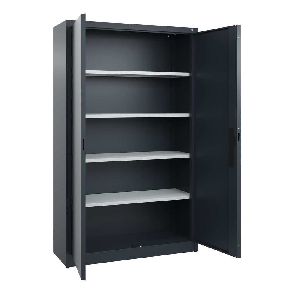 Produktabbildung Nr. 4: Draaideurkast C+P, 5 OH, hxbxd 1950 x 1.200 x 400 mm, antracietgrijs, antracietgrijs