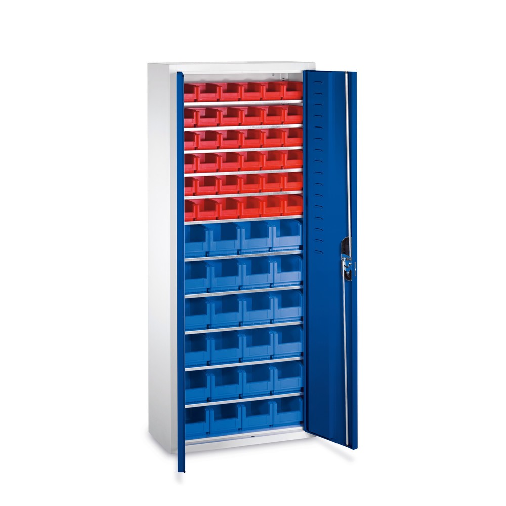 Produktabbildung Nr. 1: Draaideurkast C+P met magazijnbakken, h x b x d 1.690 x 700 x 300 mm, 36x maat 2, 24x maat 3