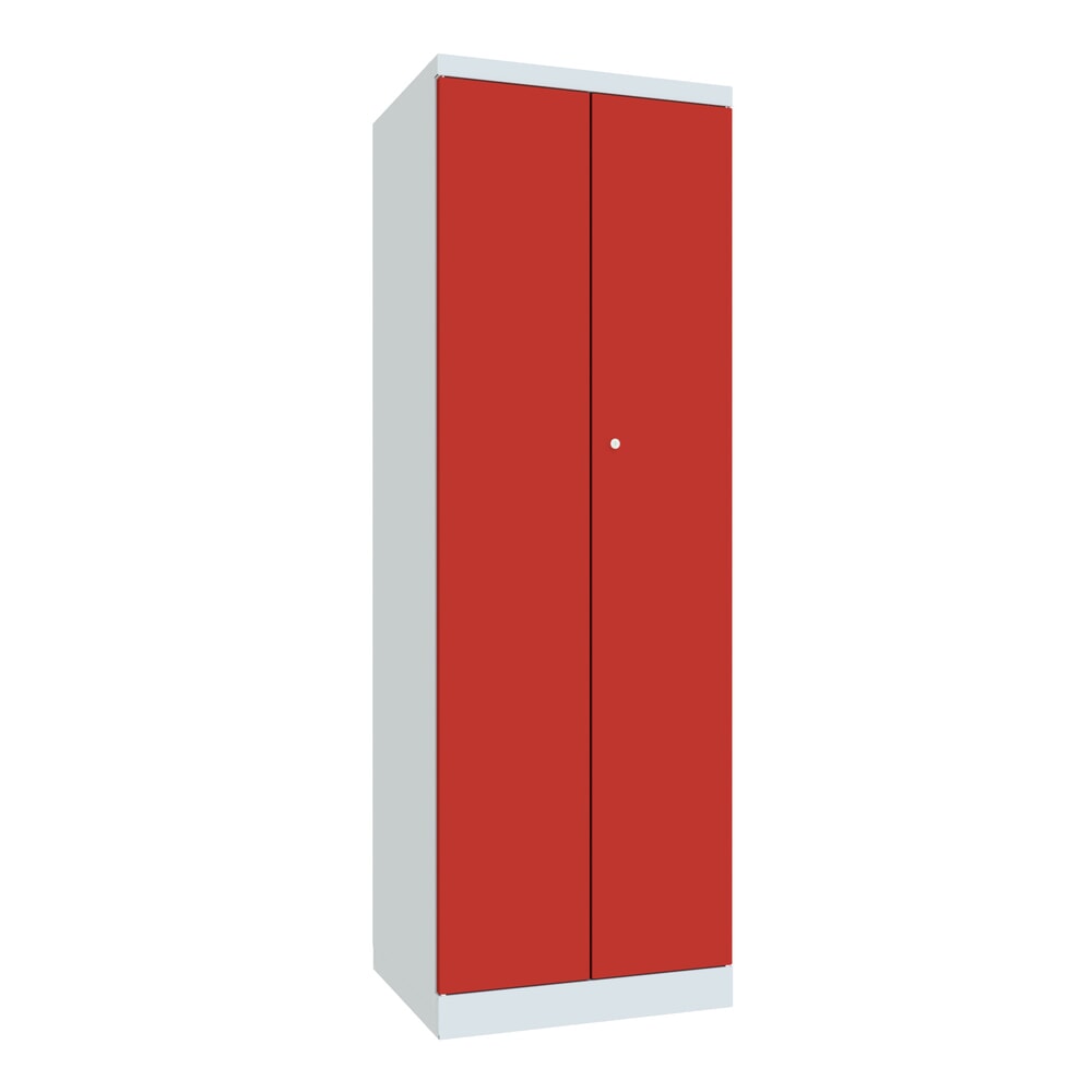 Produktabbildung Nr. 1: Draaideurkast PAVOY, hxbxd 1.800 x 600 x 500 mm, vuurrood, lichtgrijs