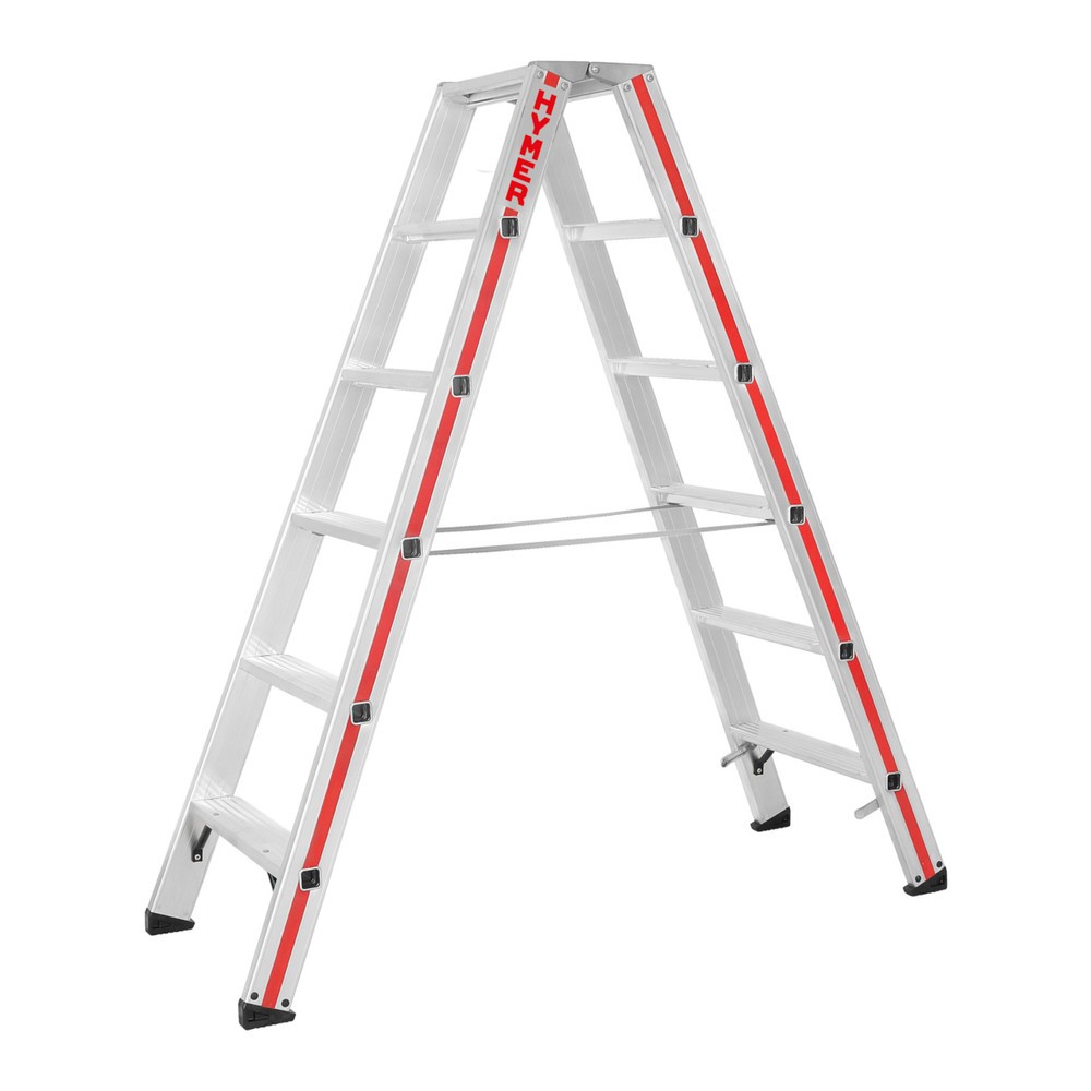 Produktabbildung Nr. 1: Dubbele trap HYMER, dubbelzijdig, 2×6 sporten, stahoogte 0,92 m