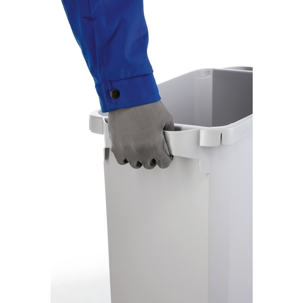 Productafbeelding nr. 4: DURABLE afvalbak DURABIN 60L met klapdeksel + informatiekader DURAFRAME, geel.