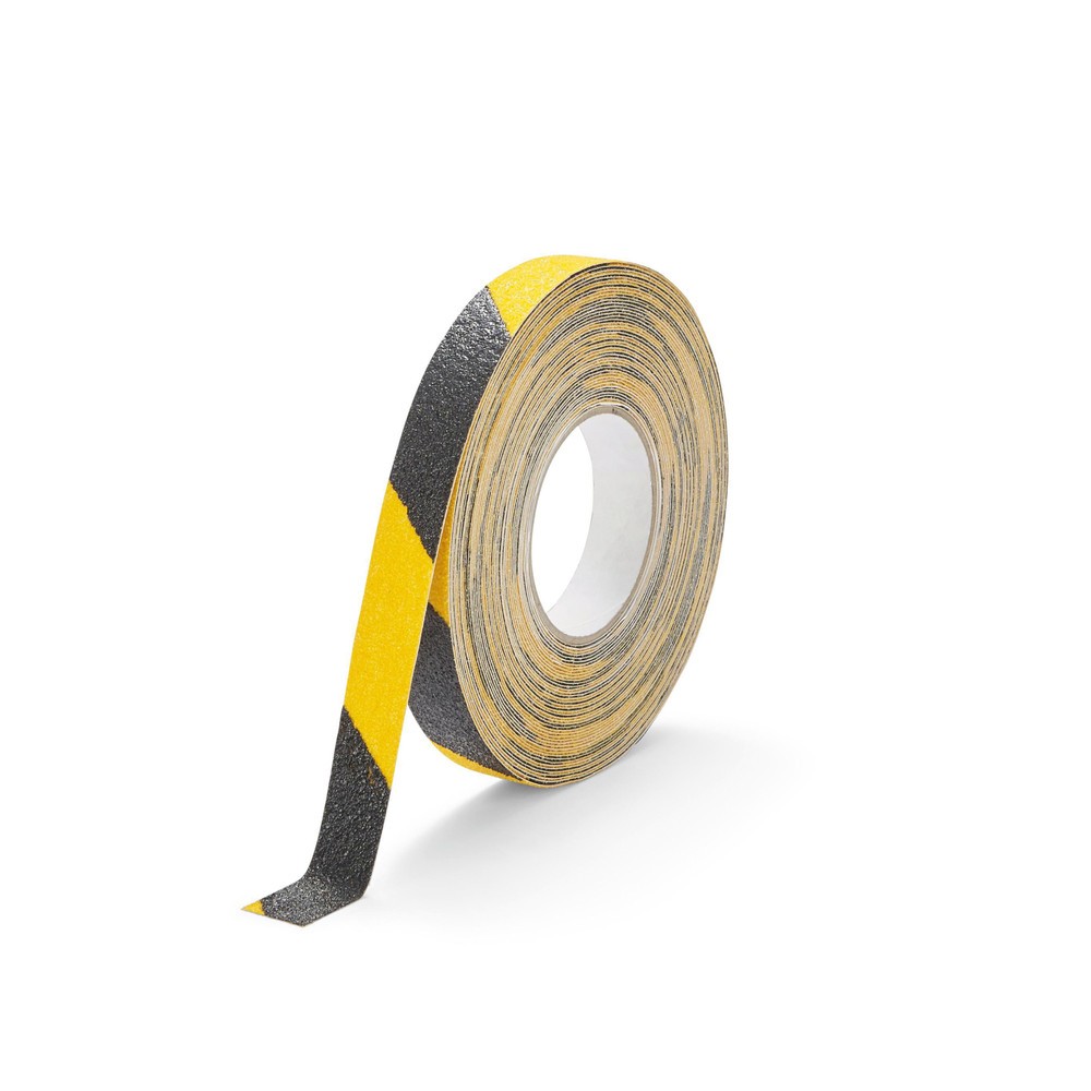 N° de l'image du produit 1 : DURABLE Bande antidérapante DURALINE® GRIP+, largeur 25 mm, jaune/noir, 5 pcs/UV