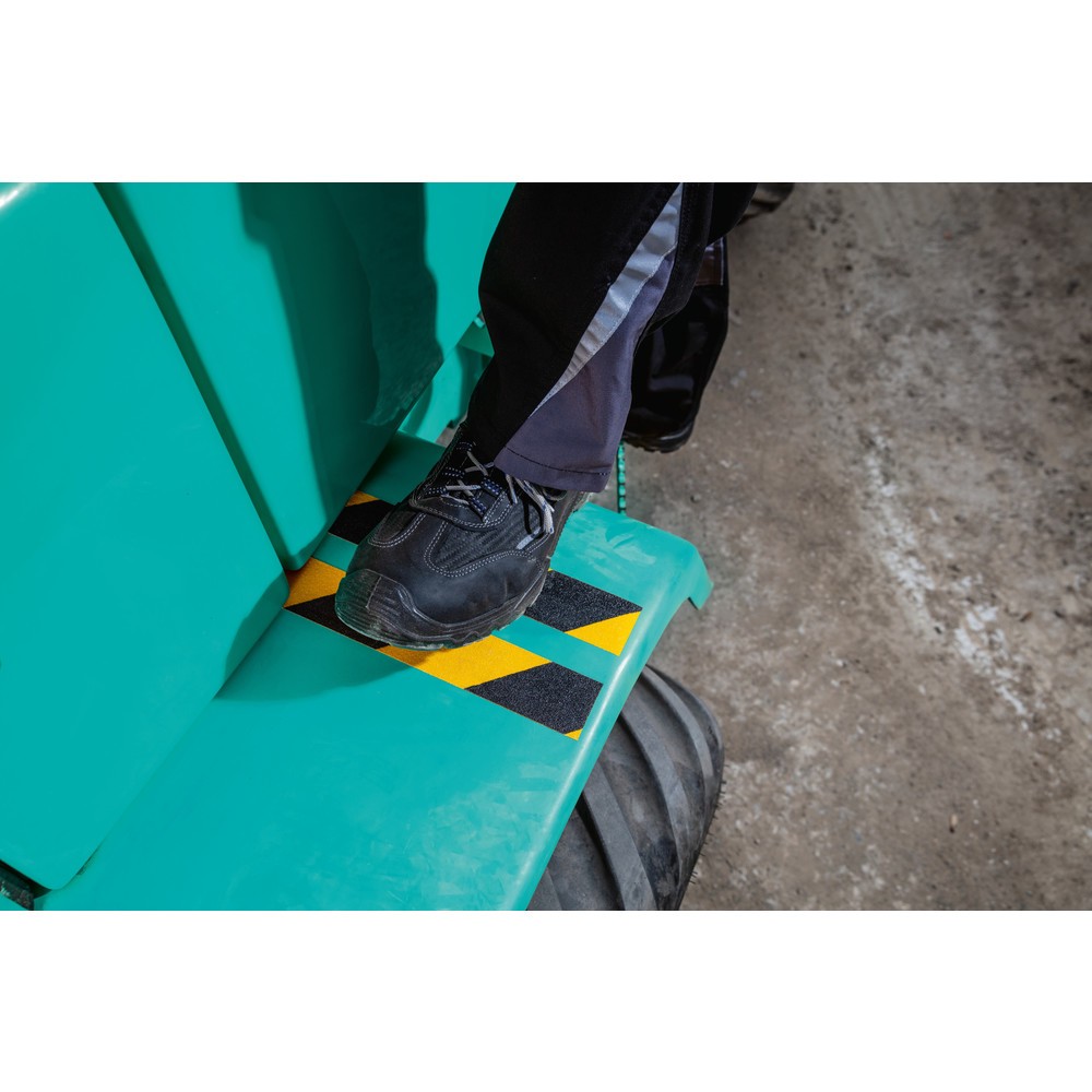 N° de l'image du produit 5 : DURABLE Bande antidérapante DURALINE® GRIP+, largeur 25 mm, jaune/noir, 5 pcs/UV