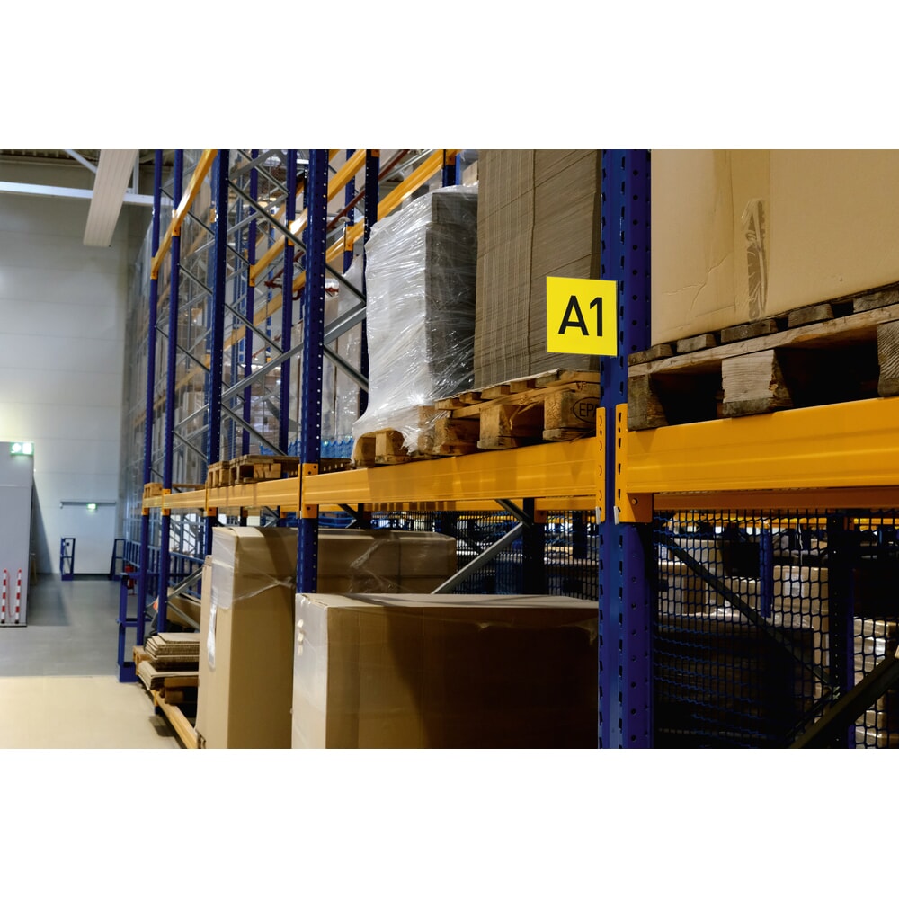 N° de l'image du produit 2 : DURABLE signalisation pour rayonnages, panneau de circulation magnétique, 149 x 149 mm