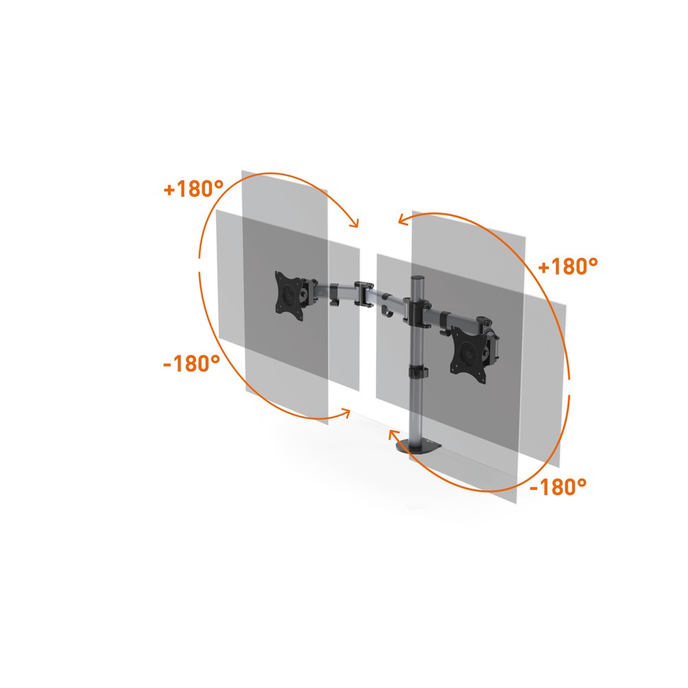 Productafbeelding nr. 5: DURABLE Monitor-Halterung SELECT für 2 Monitore, Tischbefestigung
