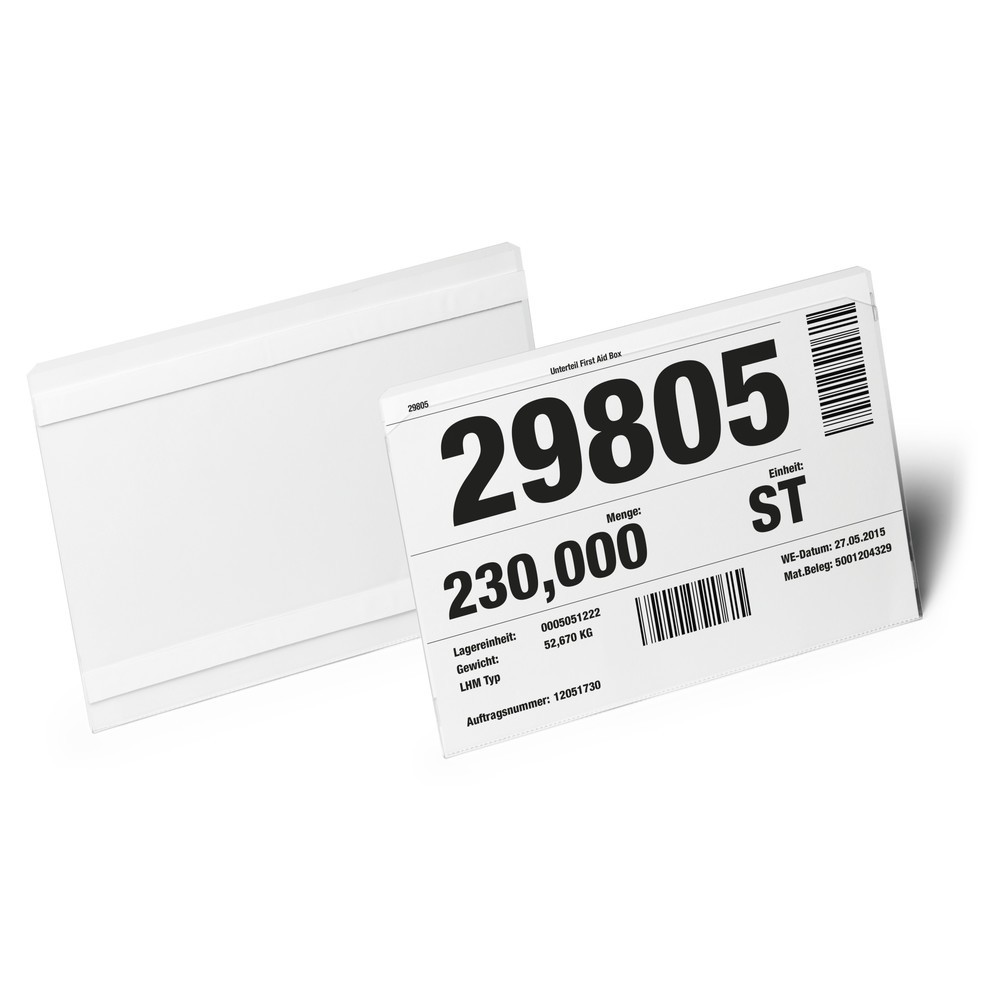 Produktabbildung Nr. 2: DURABLE Porte-étiquette HARD COVER, autocollant, A5 paysage, 50 pcs/UV