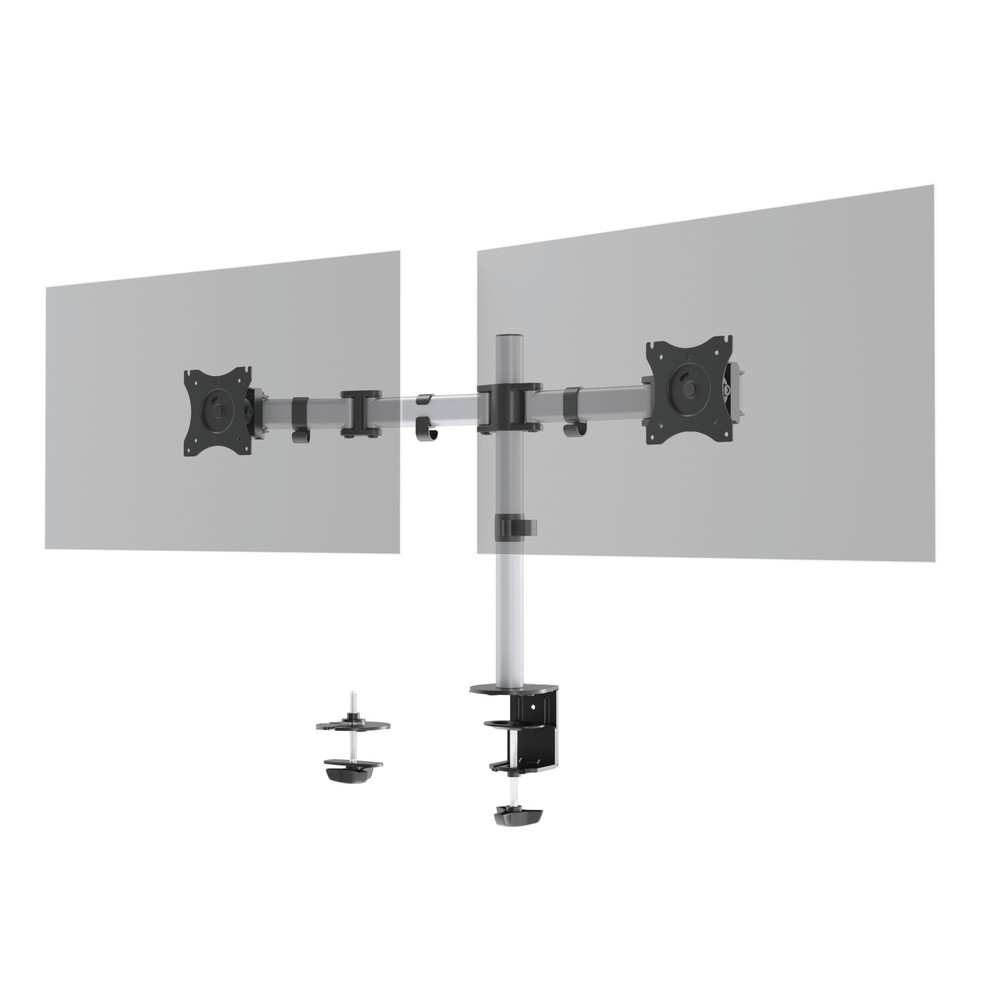N° de l'image du produit 1 : DURABLE Support d’écran SELECT pour 2 écrans, fixation sur table