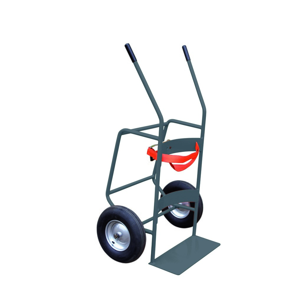 N° de l'image du produit 1 : Eichinger® Chariot porte-fût à pneus gonflables, gris anthracite