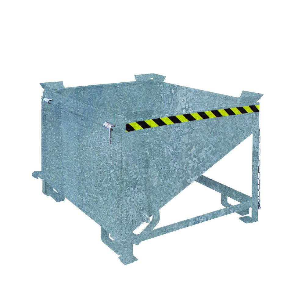 Produktabbildung Nr. 1: Eichinger® Conteneur silo avec clapet de déversement de grande surface, 300 litres galvanisé à chaud