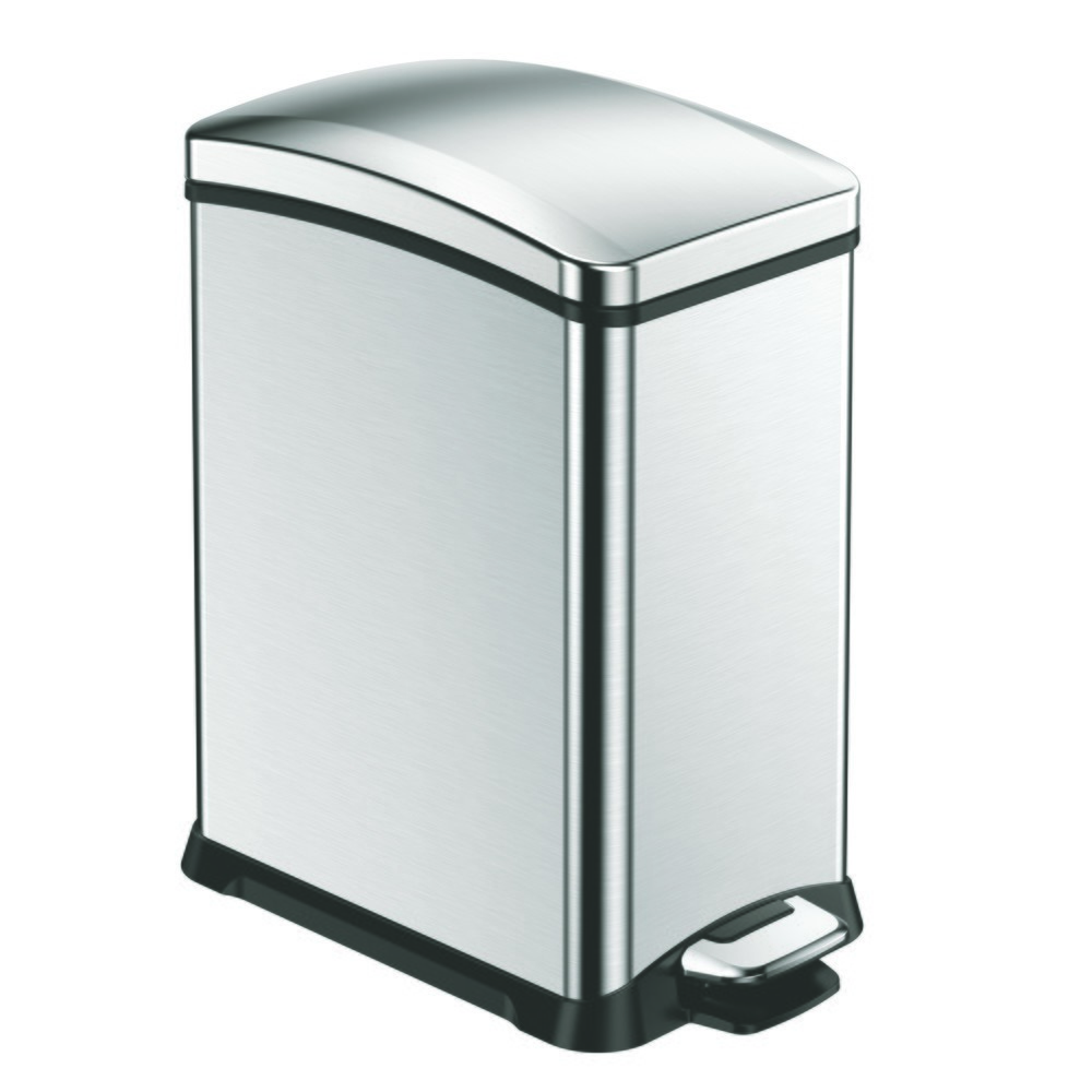 Produktabbildung Nr. 1: EKO Poubelle à pédale New Rejoice, 15 litres, acier inoxydable mat