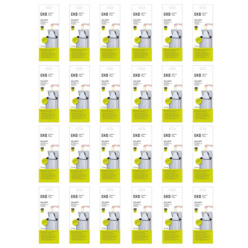 Produktabbildung Nr. 2: EKO Sacs poubelle, blanc, 15 litres, 420 pcs/UV
