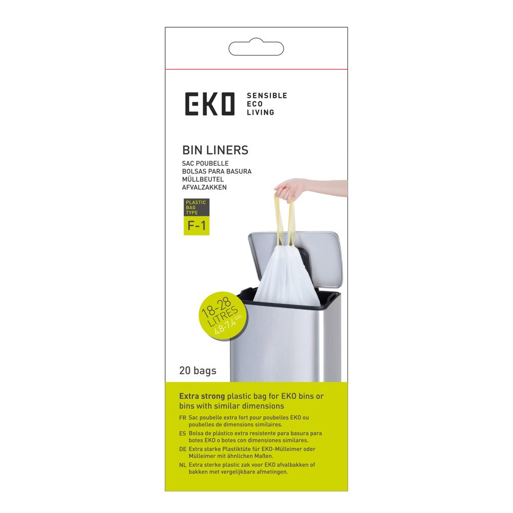 Produktabbildung Nr. 1: EKO Sacs poubelle, blanc, 28 litres, 420 pcs/UV