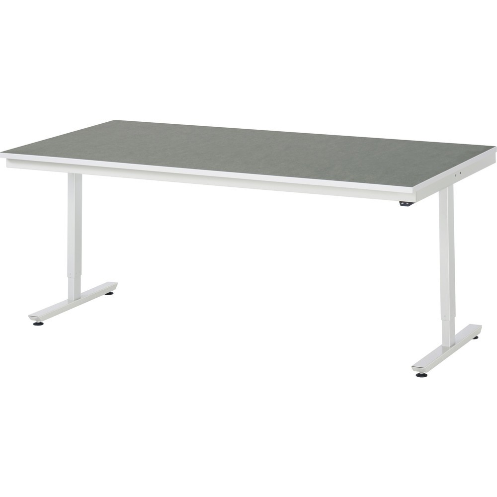 Product afbeelding: Elektrisch in hoogte verstelbare werktafel RAU serie adlatus 300, hxbxd 720-1.120 x 2.000 x 1.000 mm, werkblad met Universal- / linoleumlaag