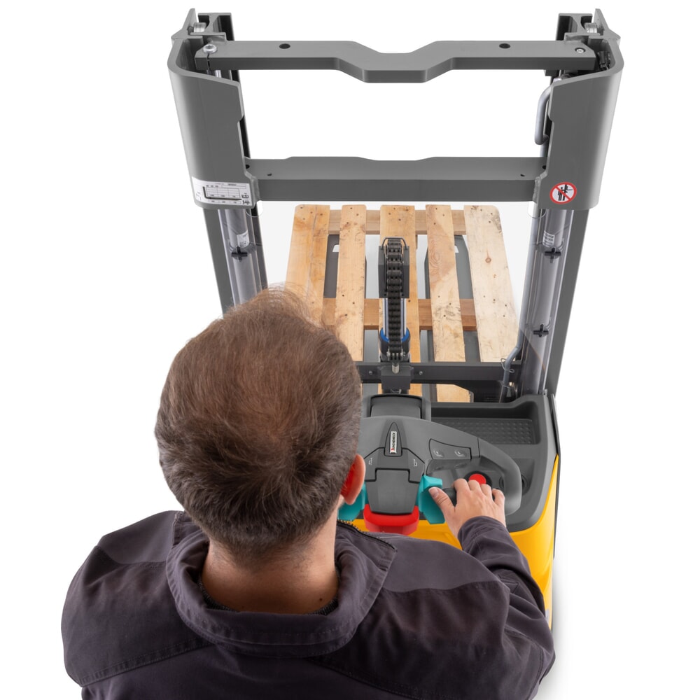 Productafbeelding nr. 6: Jungheinrich elektrische stapelaar ERC 112zi ZT met staplatform, tweevoudige telescoop hefmast, hefhoogte 3.600 mm, draagvermogen 1.200 kg, proportionele hydraulica, duolift