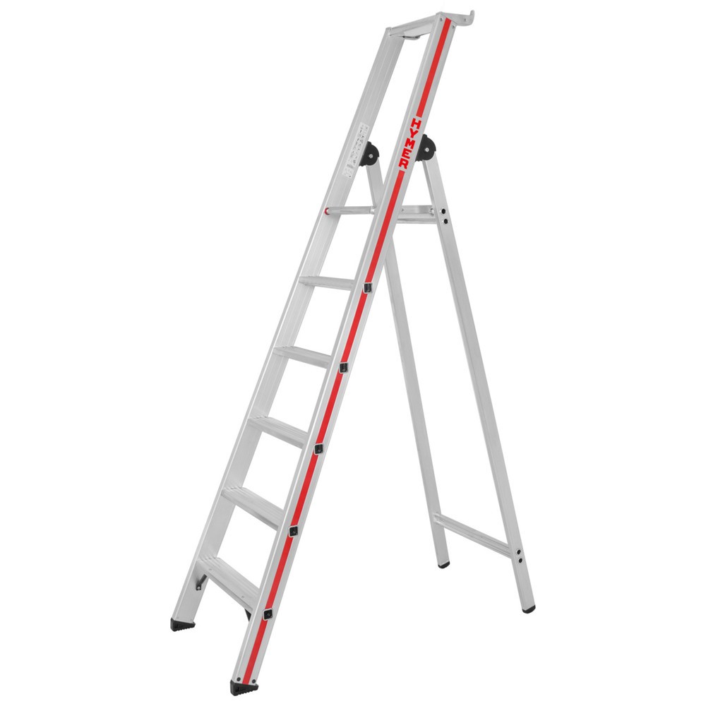 Produktabbildung Nr. 1: Escabeau à marches industriel HYMER, unilatéral, hauteur de 1,40 m