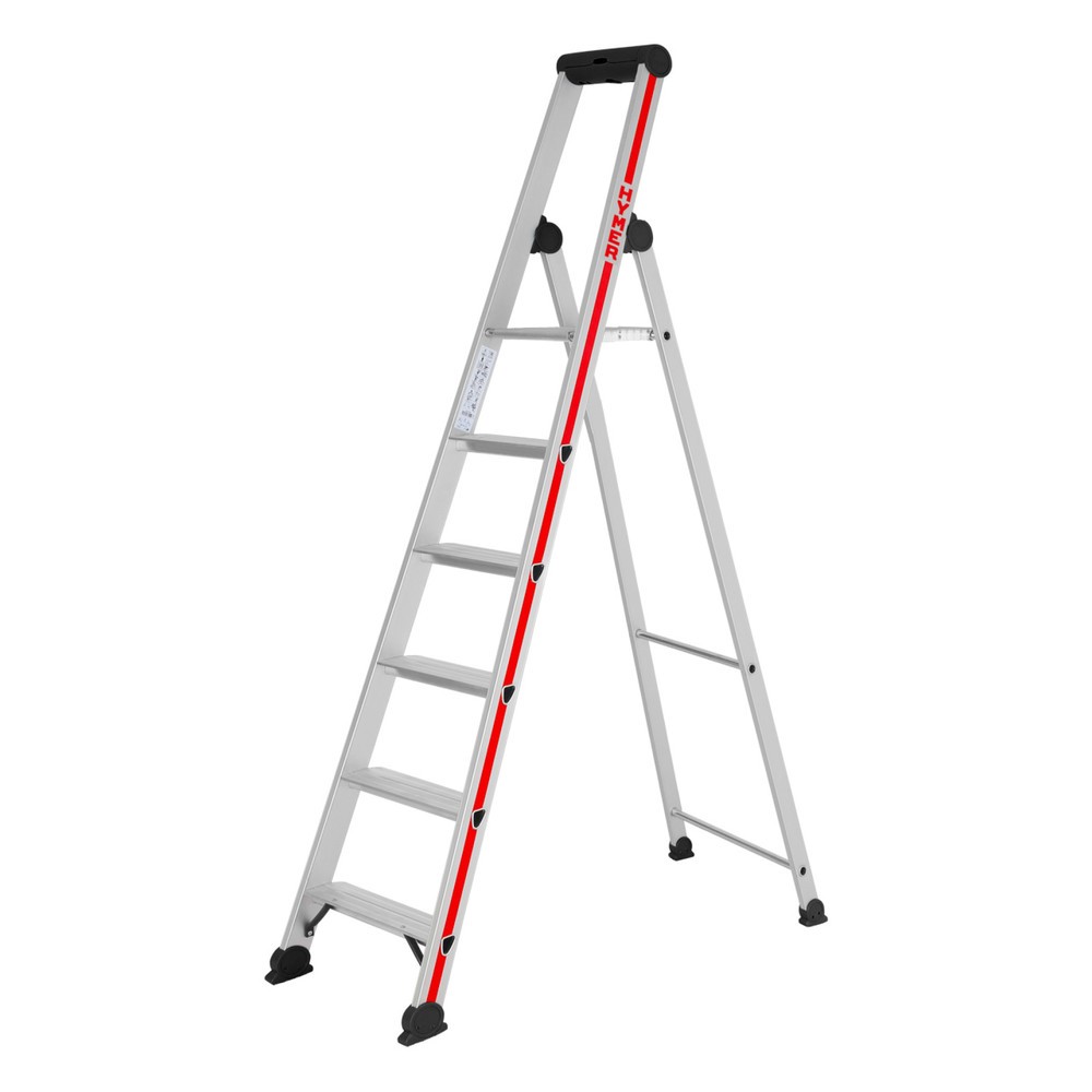 Illustration du produit: Escabeau double à marches HYMER, avec plate-forme, hauteur déployée 1,35 m