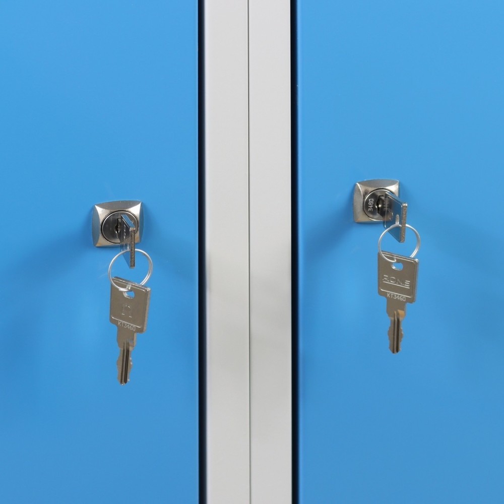 Produktabbildung Nr. 3: Établi Premium Steinbock®, 1 rangement, 2 portes, capacité de charge 300 kg, H x l x P 840 x 1 200 x 600 mm, RAL 7035/5012