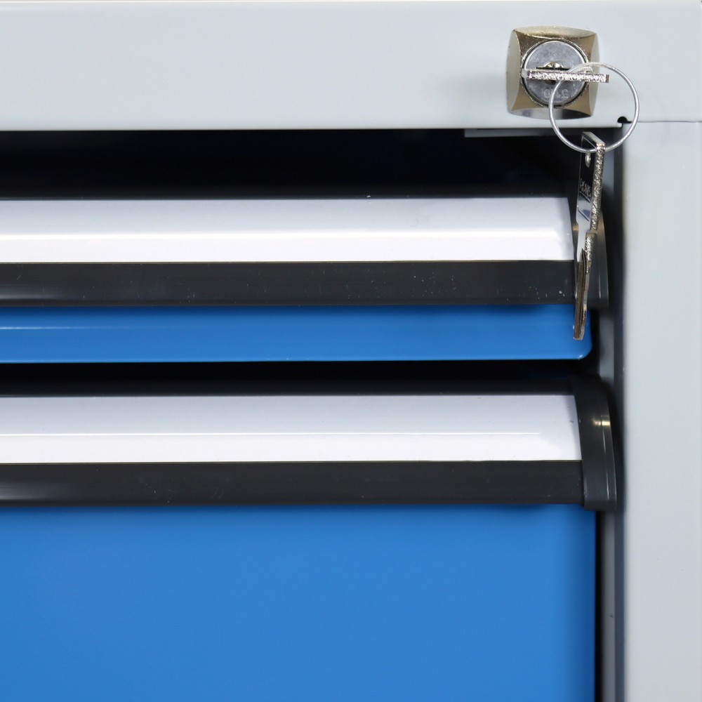 Produktabbildung Nr. 4: Établi Pro Steinbock®, 6 tiroirs, capacité de charge 500 kg, H x l x P 850 x 2 000 x 750 mm, RAL 7035/5012