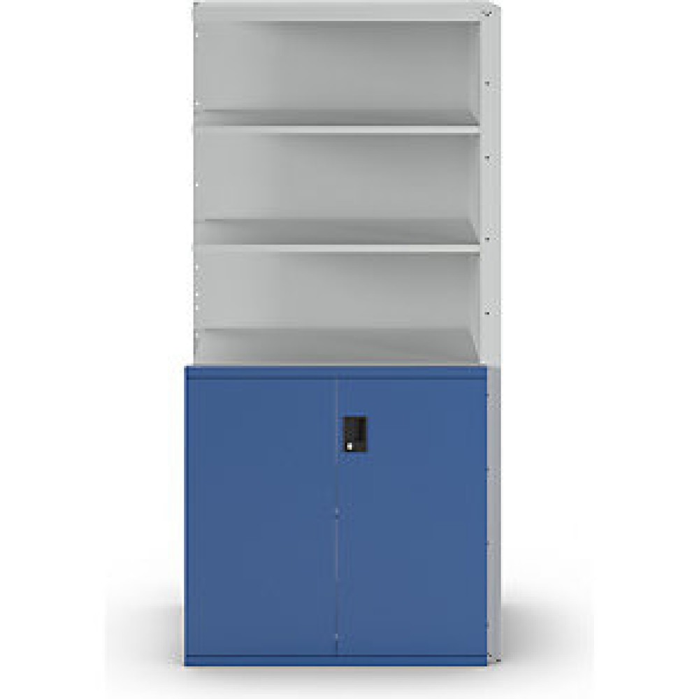 Produktabbildung Nr. 3: LISTA Armoire d'appoint Premium avec portes battantes, TA, gris clair, bleu clair