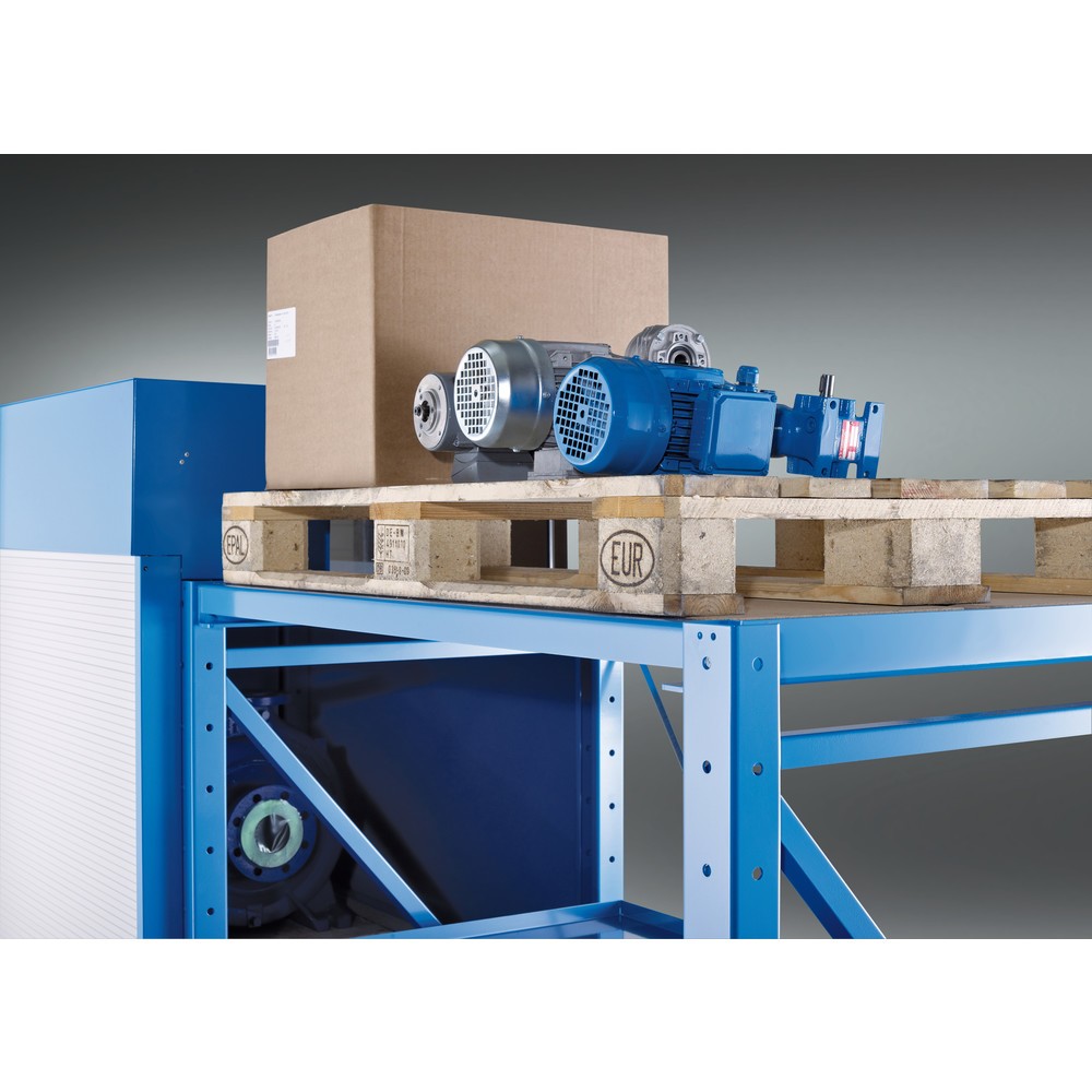 Produktabbildung Nr. 4: Étagère coulissante LISTA pour charges lourdes, module de base, largeur d'insertion 890 mm, profondeur 860 mm