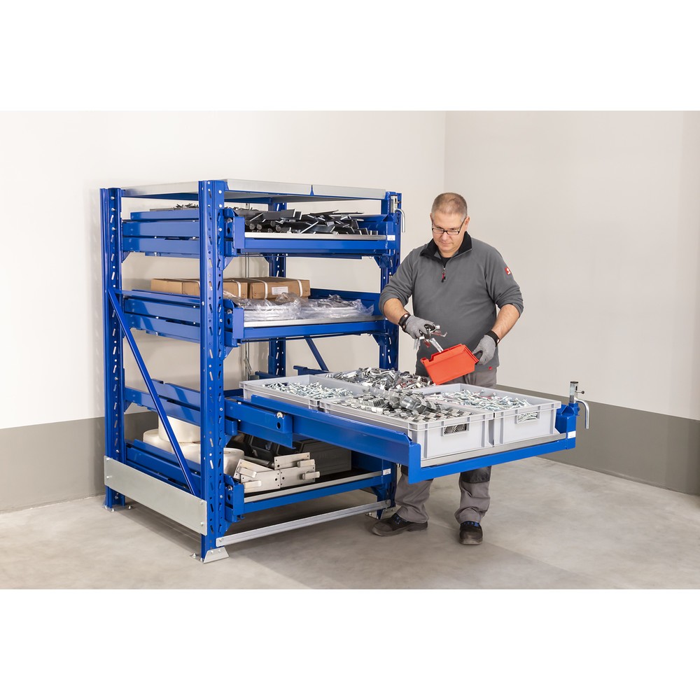 Produktabbildung Nr. 4: Étagère coulissante pour charges lourdes à 4 tiroirs, capacité de charge 600 kg, profondeur d’extraction de 100 %