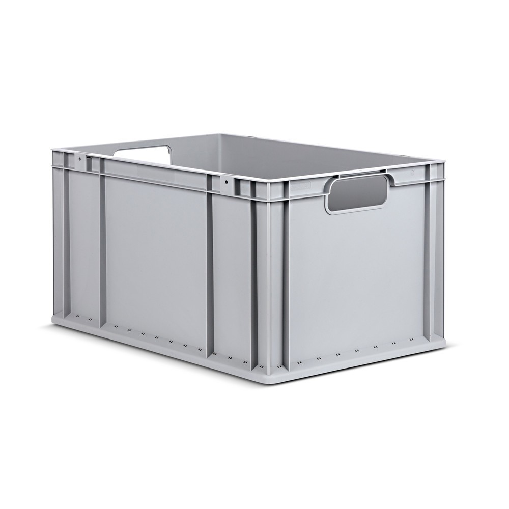 Product afbeelding: Allit Eurobox, met grijze handgrepen hxbxd 320 x 600 x 400 mm, 65 liter, 4 stuks/VE
