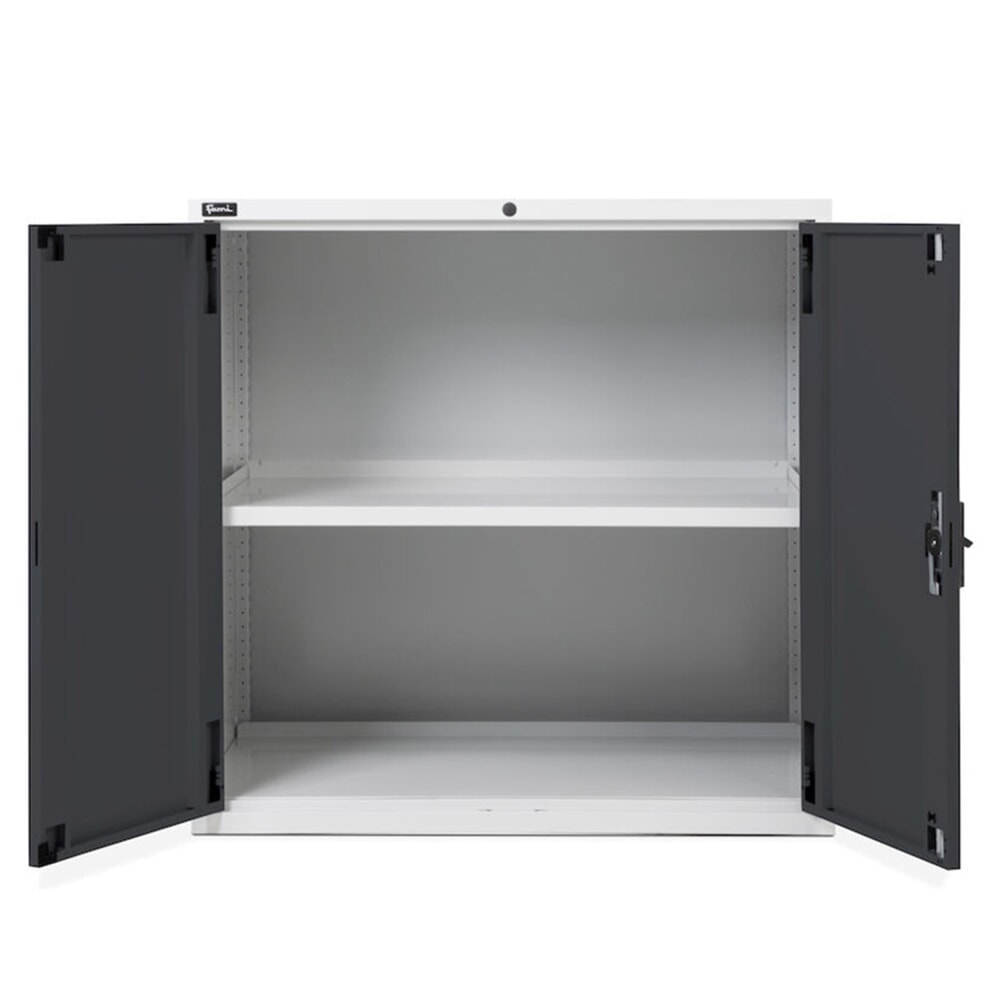 N° de l'image du produit 2 : Fami MASTER Armoire avec portes battantes, HxlxP 1 000 x 1 020 x 726 mm, gris clair, anthracite
