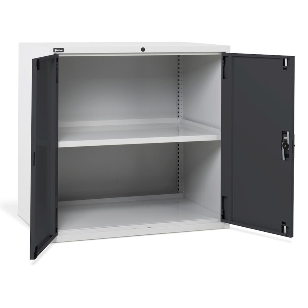 N° de l'image du produit 5 : Fami MASTER Armoire avec portes battantes, HxlxP 1 000 x 1 020 x 726 mm, gris clair, anthracite