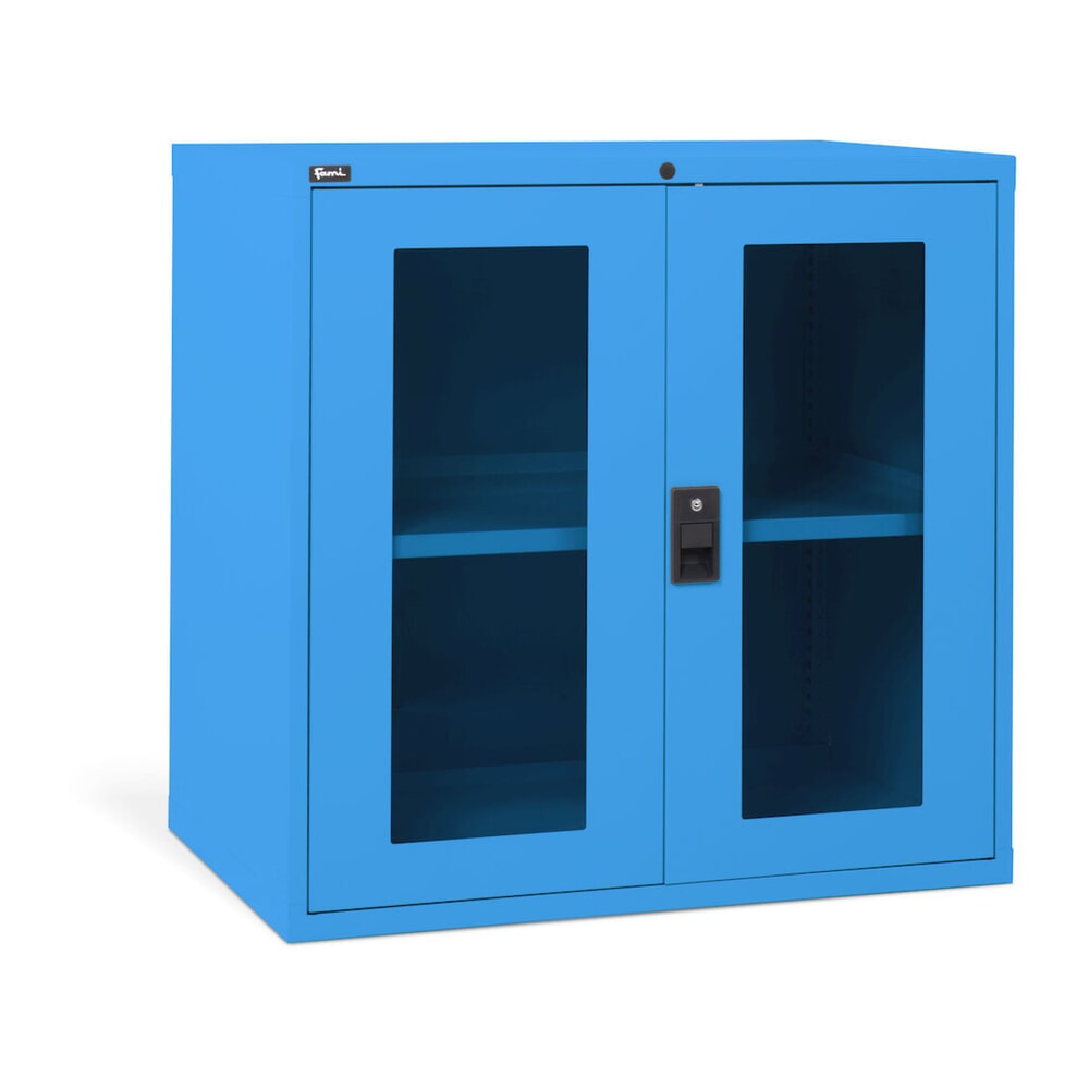 N° de l'image du produit 3 : Fami MASTER Armoire avec portes battantes en polycarbonate, HxlxP 1 000 x 1 020 x 726 mm, bleu clair
