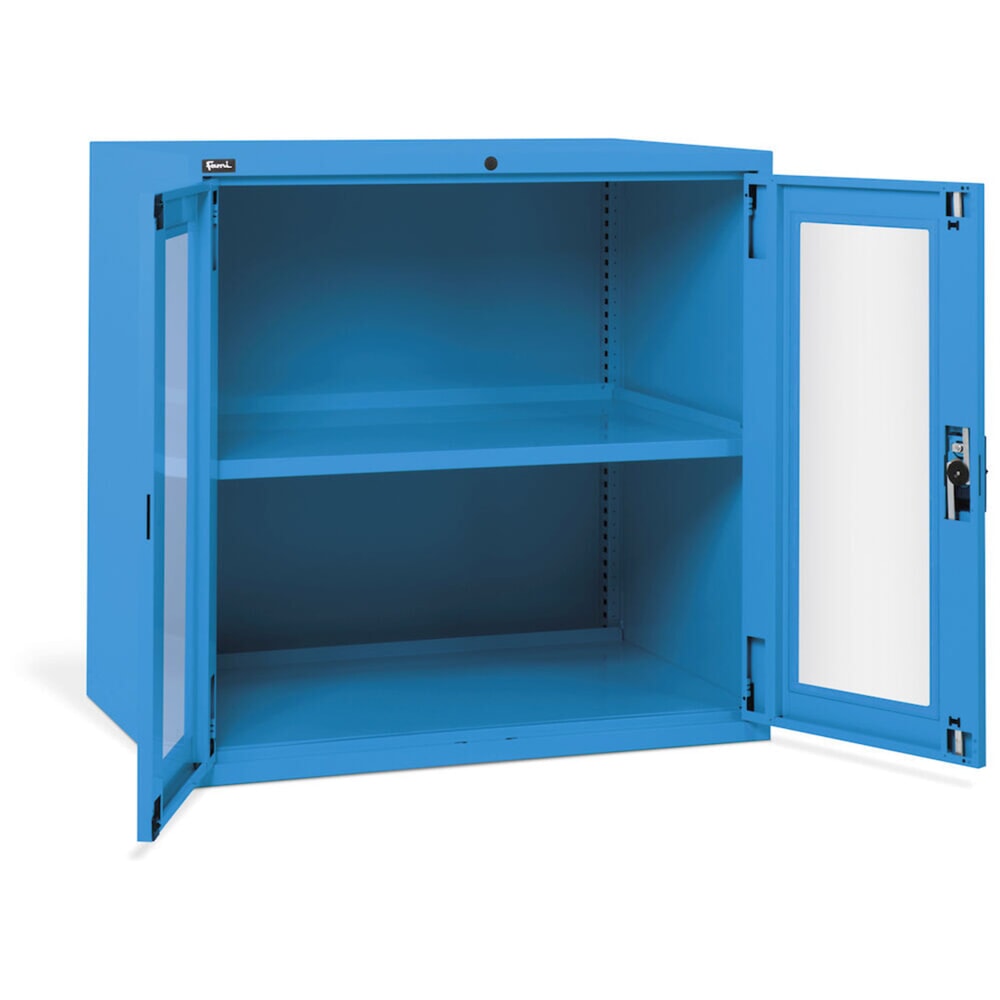 N° de l'image du produit 5 : Fami MASTER Armoire avec portes battantes en polycarbonate, HxlxP 1 000 x 1 020 x 726 mm, bleu clair